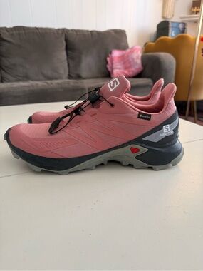 Salomon Supercross GORE-TEX Pink Dusty Rose Trail Running Shoes Hiking Gorpcore